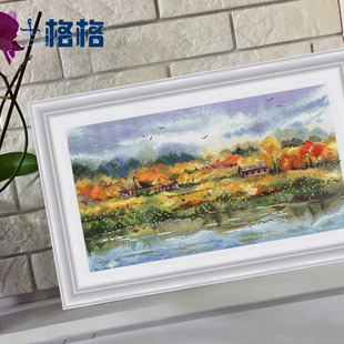 材料包风景四季 十格格DMC十字绣套件2025新款 diy手工花卉客厅秋韵