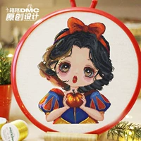 Ten Gege Cross -Stroke French DMC Line 2024 Новая Camellia Deloma Original Welfare Kit Princess White Snow