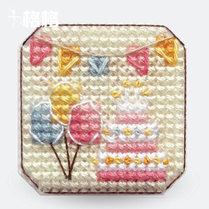 十字绣3D立体小方块冰箱贴