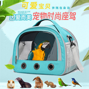 宠物外出包斜挎透气中小型鸟类花枝鼠松鼠荷兰猪迷你刺猬异宠适用