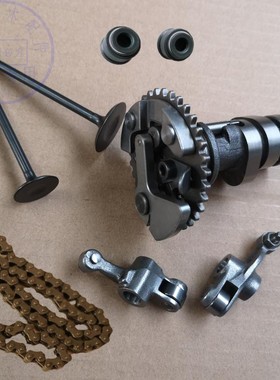 适用铃木极客飒GIXXER155摇臂GSX150FN减压凸轮轴小链条气门油封