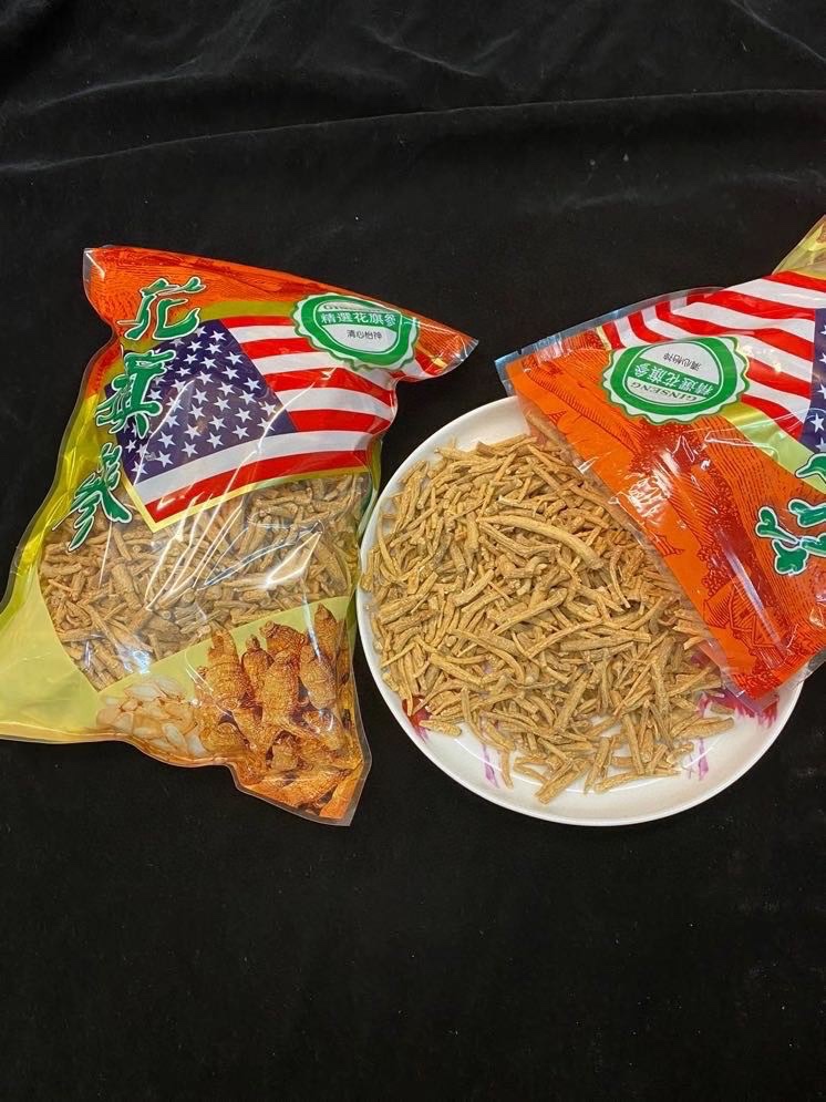 加拿大西洋参粗须批500克一斤包邮正宗花旗参脚正品西洋参根丁节