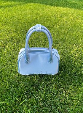 现货顺丰 HAI英国小众设计师2023新款小众复古真丝绸缎饭盒手提包