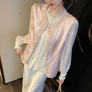 套装 时尚 新中式 半身裙三件套 新款 马甲刺绣坎肩衬衫 女春季 果果家