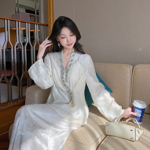 果果家 新中式国风衬衫女春季2026年新款高级感时尚显瘦百搭上衣