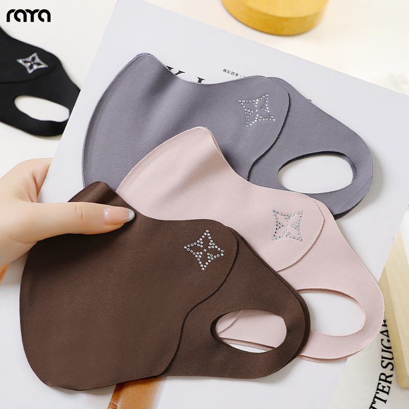 保暖口罩女冬季加厚防风防寒户外骑车护脸面罩可水洗显脸小脸罩YA