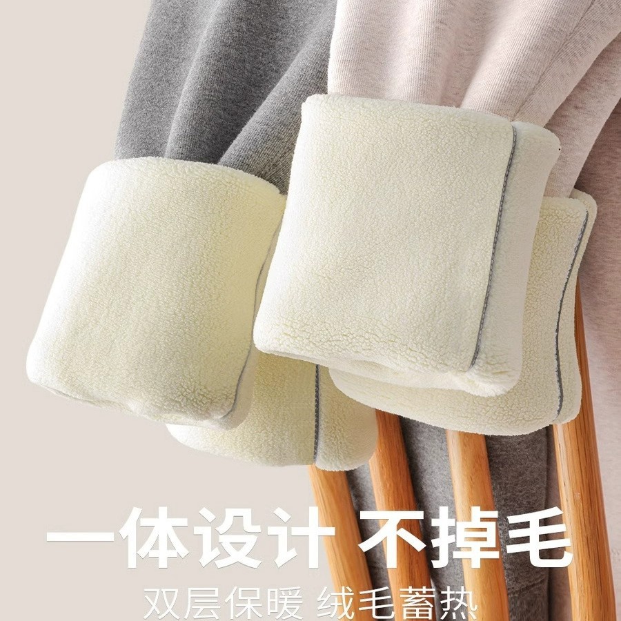 加绒加厚运动打底裤女春秋外穿保暖棉裤大码胖mm羊羔绒秋裤瑜伽裤