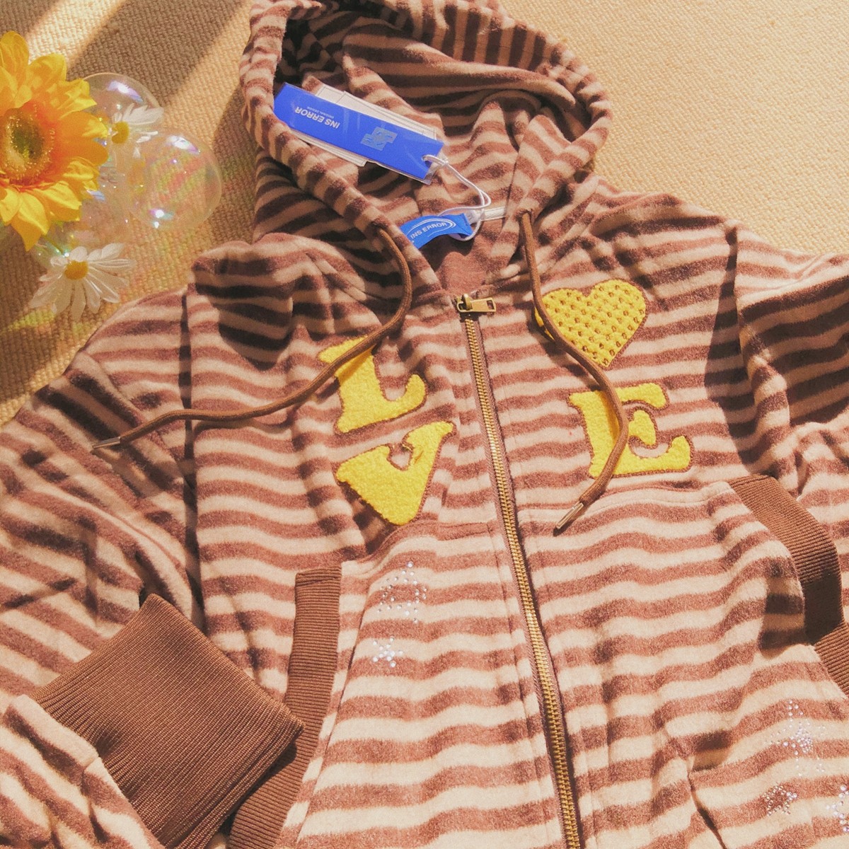 Daiwing 春季连帽条纹卫衣男女宽松美式拉链外套学院风运动上衣,男装,卫衣,淘宝优惠券,粉丝福利购,淘宝优惠卷