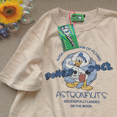 一起太空遨游美式短袖休闲