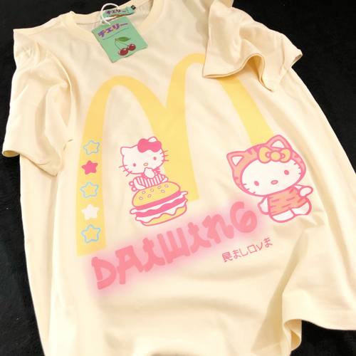 Daiwing卡通趣味情侣短袖