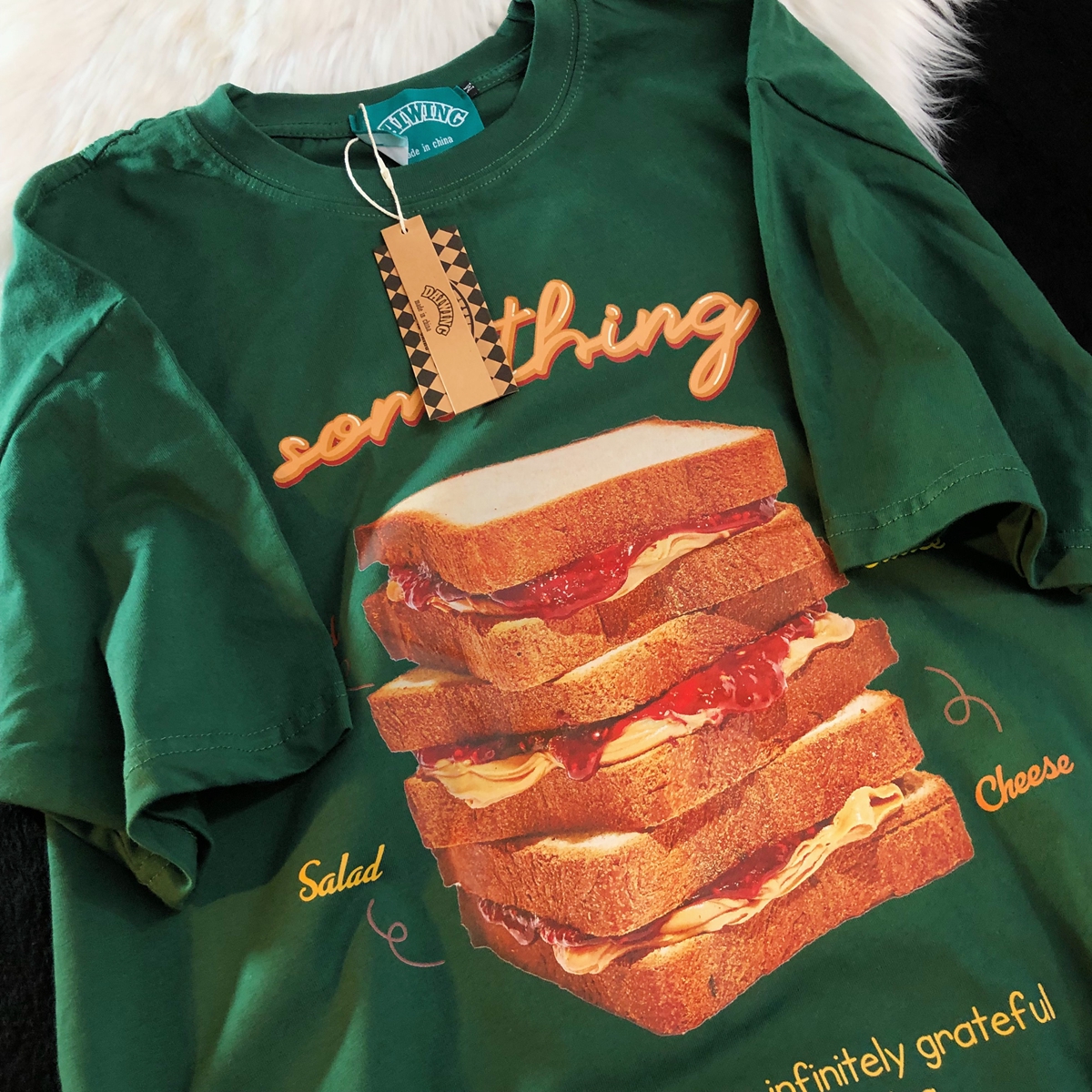 Daiwing盐酷风情侣古着宽松短袖