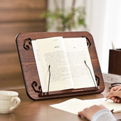 异丽木质儿童阅读架看书架桌面书本支架实木书法字帖架读书架