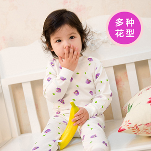 儿童内衣套装纯棉男女童秋衣秋裤女宝宝睡衣秋冬保暖婴儿衣服