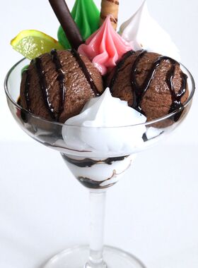 仿真杯装冰激凌ice cream模型道具大雪糕碗假冰淇淋模型甜品雪糕