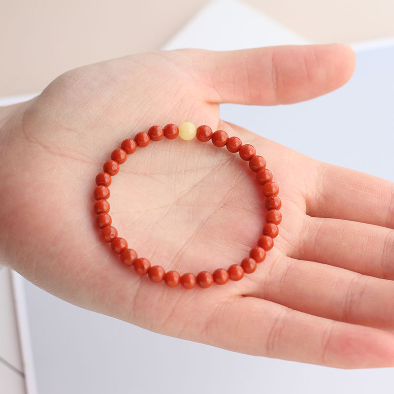 여자 풀 컬러와 전체 육체 감 붉은 사천 WASI 소재 팔찌를위한 원래 광석  천연 남쪽 붉은 마노 팔찌