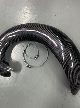 YZ250X两冲排气前段护罩保护壳FANTIC300两冲排气防摔护板保护