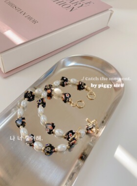 岛屿暖阳原创黑色琉璃珍珠