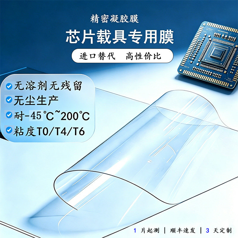 Gel-Pak平替胶膜芯片载具自吸附真空释放高透光耐高温无残胶定制