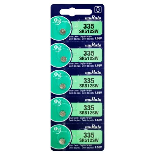 【原索尼】muRata手表电池335 SR512SW氧化银纽扣电池1.55v电子