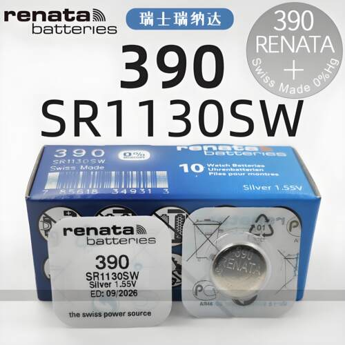 Renata手表电池390瑞士进口SR1130SW适用斯沃琪swatch电子battery