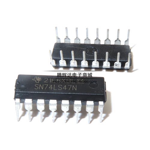 全新国产 SN74LS47N 直插DIP16 显示器驱动器芯片 兼容 HD74LS47P