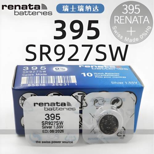 Renata395手表电池SR927SW适用卡西欧日本精工7t11拜戈/BALCO艾力