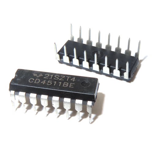全新 CD4511BE DIP16 锁存解码器驱动器 直插DIP16 兼容HEF4511BP