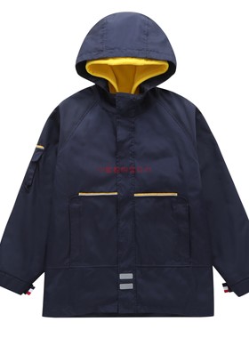 伊顿校服款儿童冲锋衣冬装小学生校服男女童班服脱卸式外套09X106