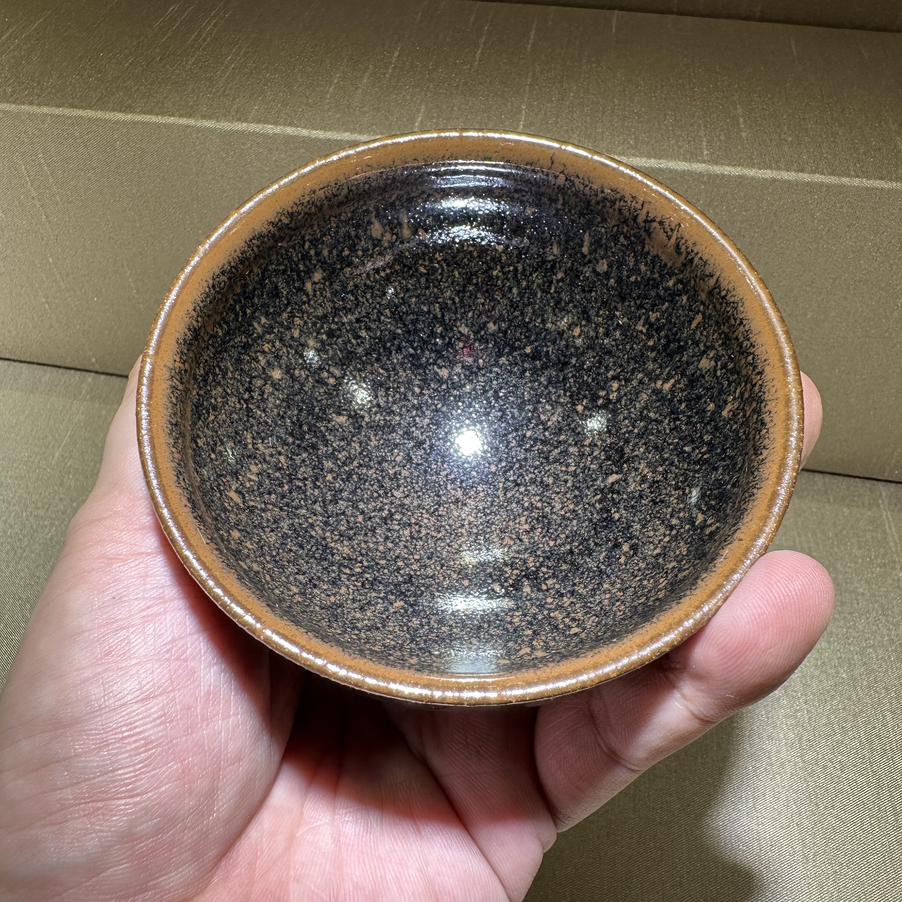 保真一物一拍熊忠贵窑神老龙窑柴烧10口绝版宋工款茶沫釉兔毫建盏