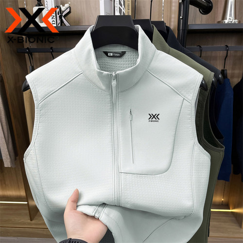 X-BIONIC防风弹力跑步马甲男