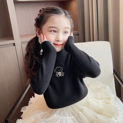 女童毛衣秋季新款上衣薄款打底衫