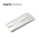 收纳办公桌摆件 创意波浪金属 礼品 Design铝合金笔架笔托 White