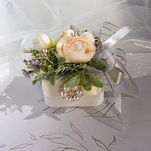 结婚对戒盒婚礼交换戒指盒创意森系红色复古首饰盒子婚礼仪式原创