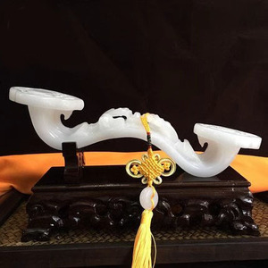 玉如意摆件天然玉石送长辈客户领导乔迁贺礼招财家居客厅玄关装饰