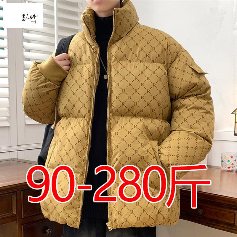 特大码棉服男冬季宽松潮牌加肥加大棉衣二青少年加厚外套胖子棉袄