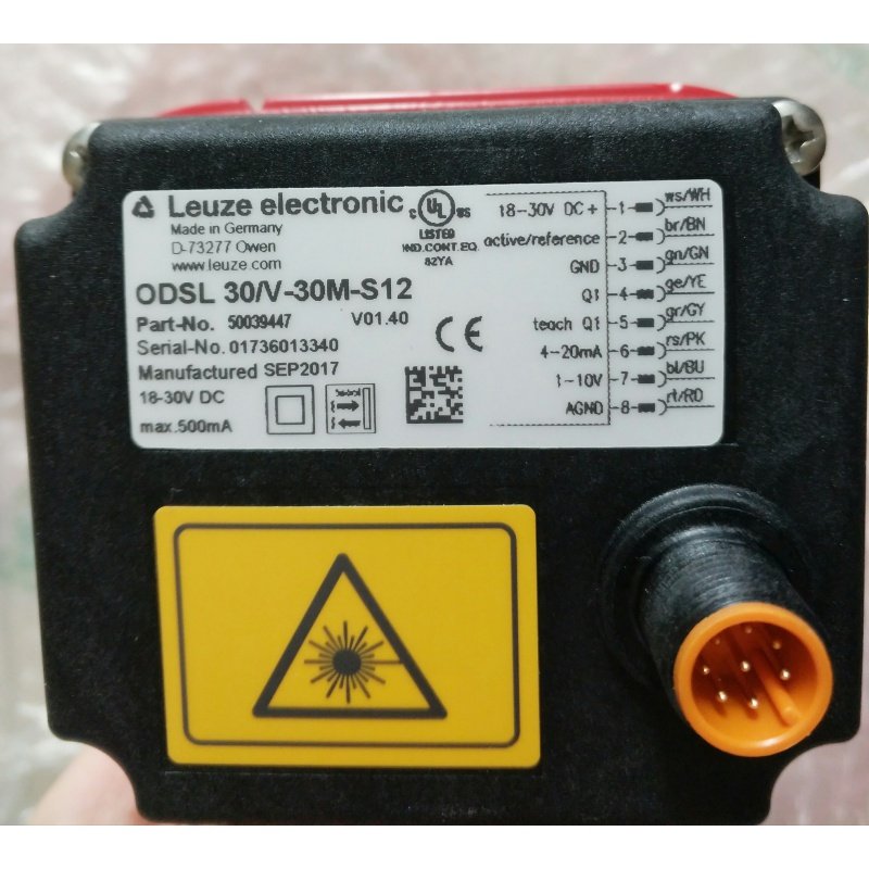 原装LEUZE劳易测激光测距传感器ODSL 30/V-30M-S12 50039447 30米