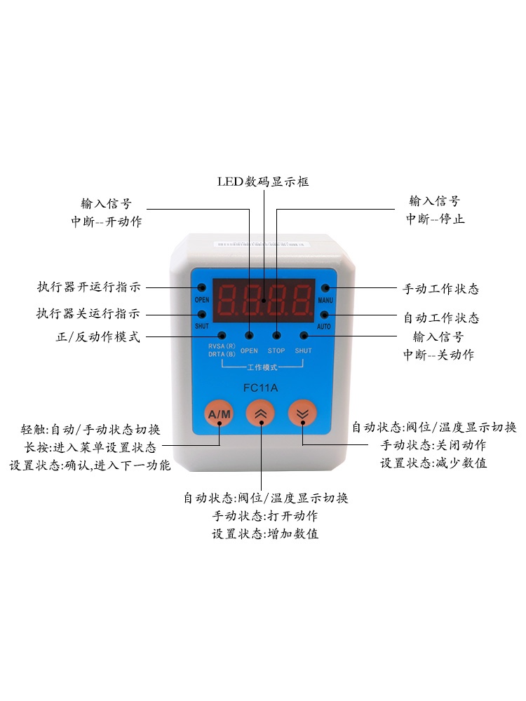 电动阀门开关智能调节 电子执行器FC11A 控制模块 电机伺服
