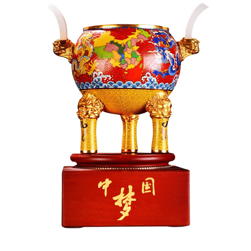 景泰蓝中国梦鼎商务中式礼品