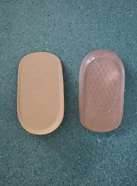 2.5cm绒感软硅胶增高垫 不累脚隐形增高马丁靴减震增高鞋垫后跟女