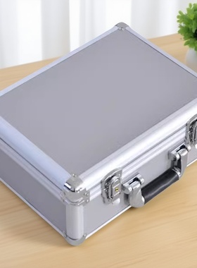 定做灰色铝合金箱定制五金工具箱轻便抗压手提箱结实耐用收纳箱子