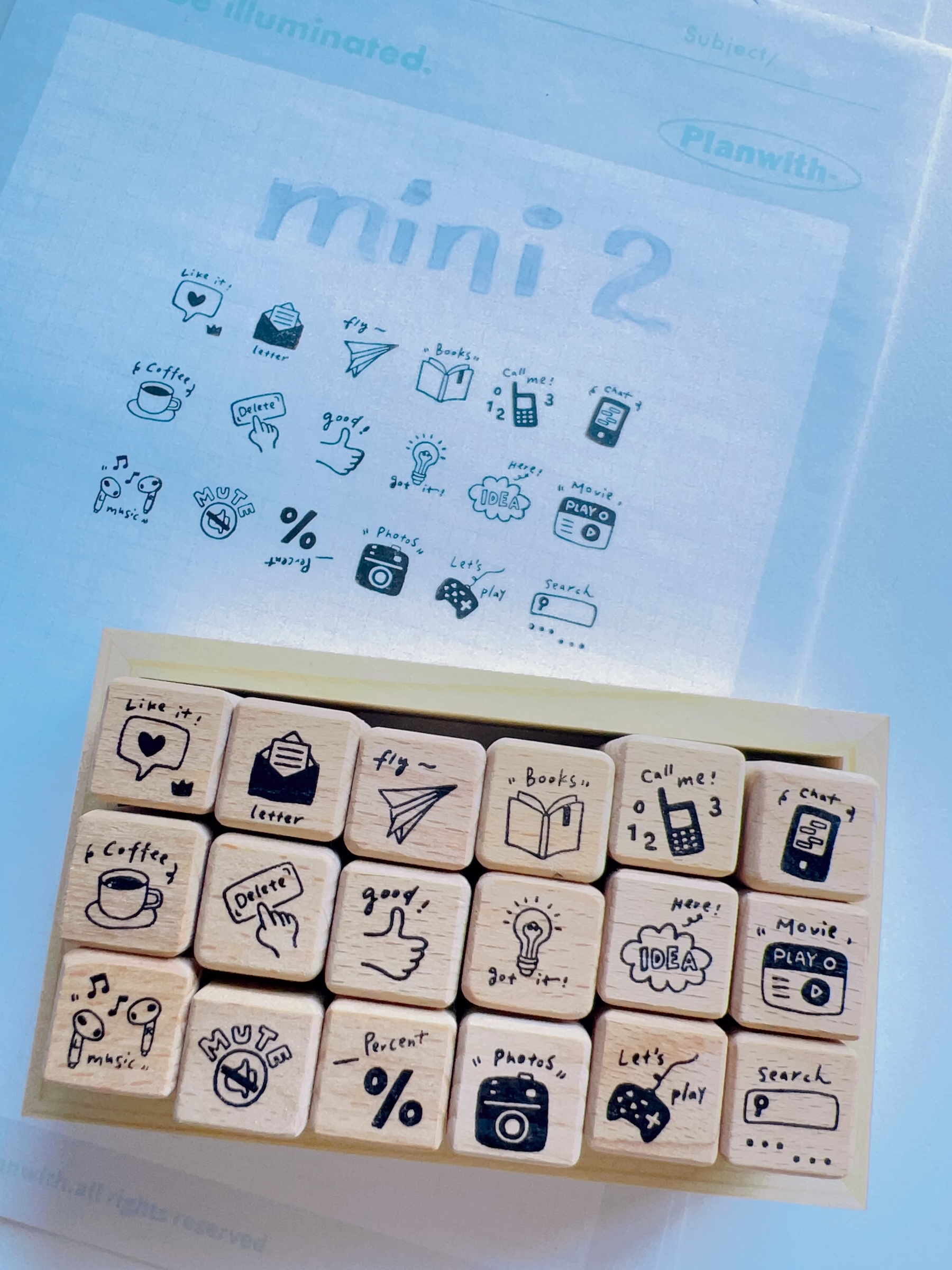 有间手帐mini迷你树脂印章