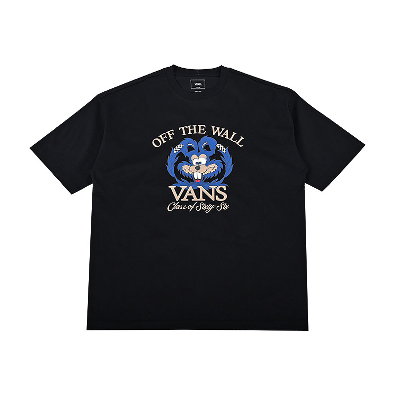 VANS范斯新款男运动休闲卡通短袖简约时尚潮流T恤上衣VN000NJHBLK