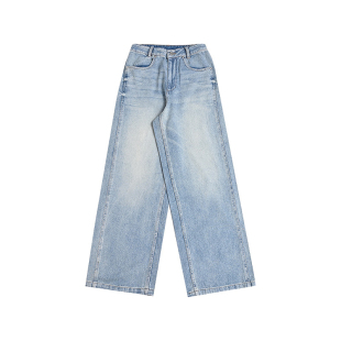 WCJ779 运动休闲宽松直筒裤 UHA 女子百搭牛仔长裤 Converse匡威新款