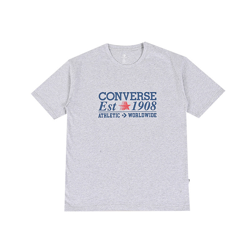 匡威Converse新款男经典百搭短袖圆领运动休闲T恤上衣MCH687-GHG
