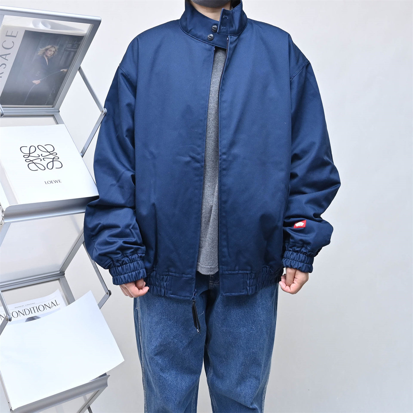 VANS范斯新款男薄棉服运动休闲时尚夹克简约百搭外套VN000P02LKZ