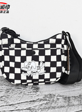 VANS范斯亚洲艺术家联名男女情侣斜挎包棋盘格单肩包VN000QF8FBA