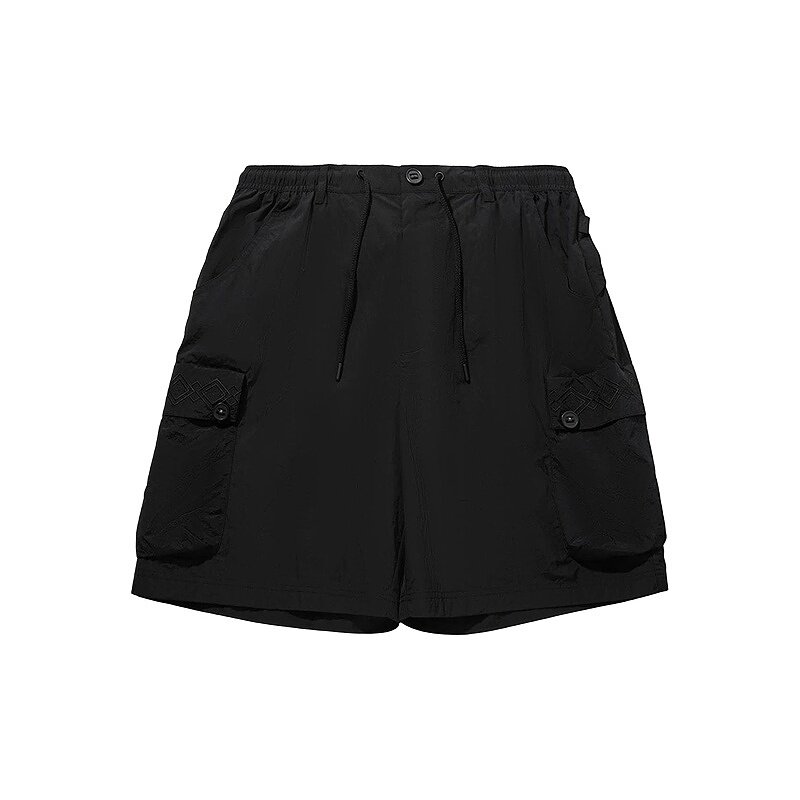 李宁LiNing夏季新款男子运动短裤潮流百搭宽松休闲裤子AKSW187-3