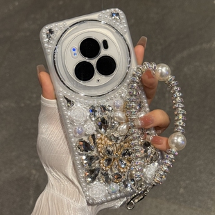 适用荣耀magic6/7/5/4pro/300/200/100/90/80/70/60SE/50PRO全包镜头水钻蝴蝶手机壳女款X高级感全包镜头