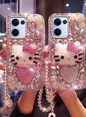 适用OPPOReno13手机壳15c新款reno14高端reno13pro满钻reno12镶钻11防摔10/8/7/6/5/4全包硅胶软壳保护套