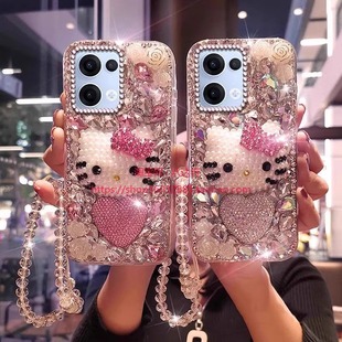 适用OPPOReno13手机壳15c新款reno14高端reno13pro满钻reno12镶钻11防摔10/8/7/6/5/4全包硅胶软壳保护套